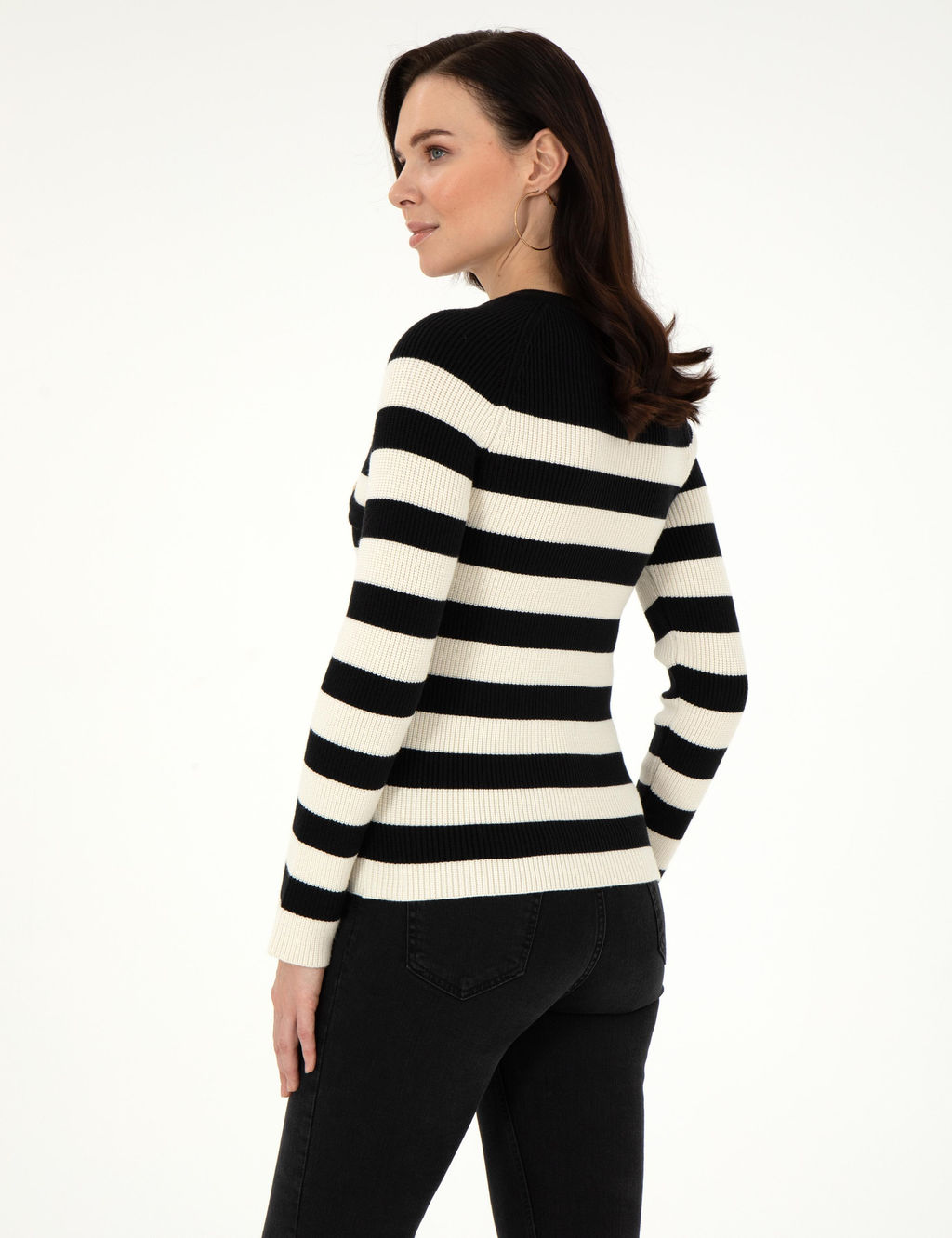 Siyah Slim Fit Kazak - Pierre cardin фото 5