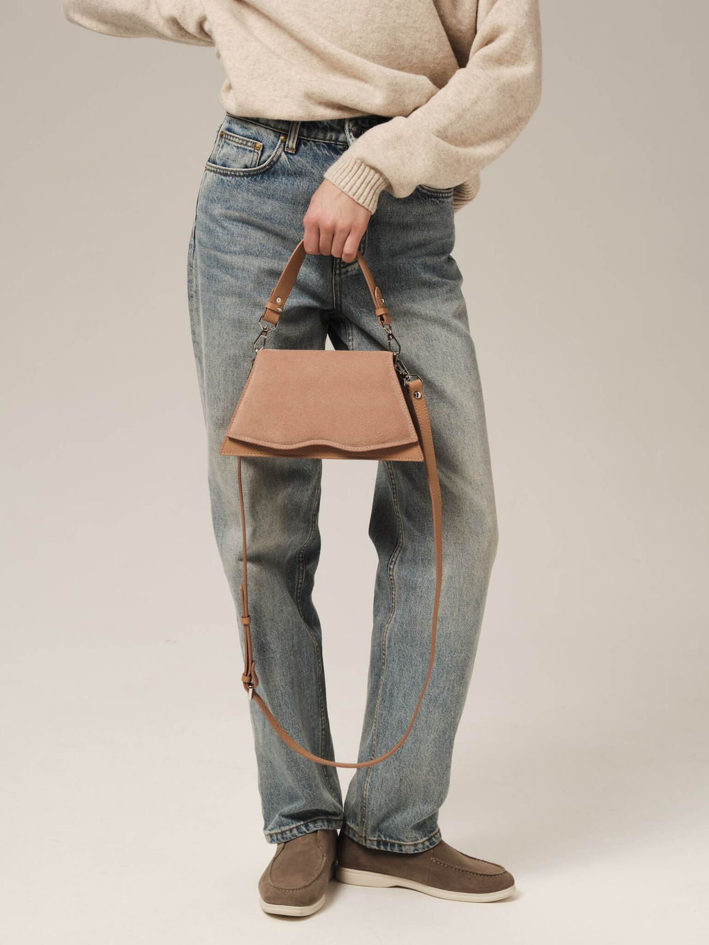 Сумка Lips DBR 30742 бежевая нуга  фото 6