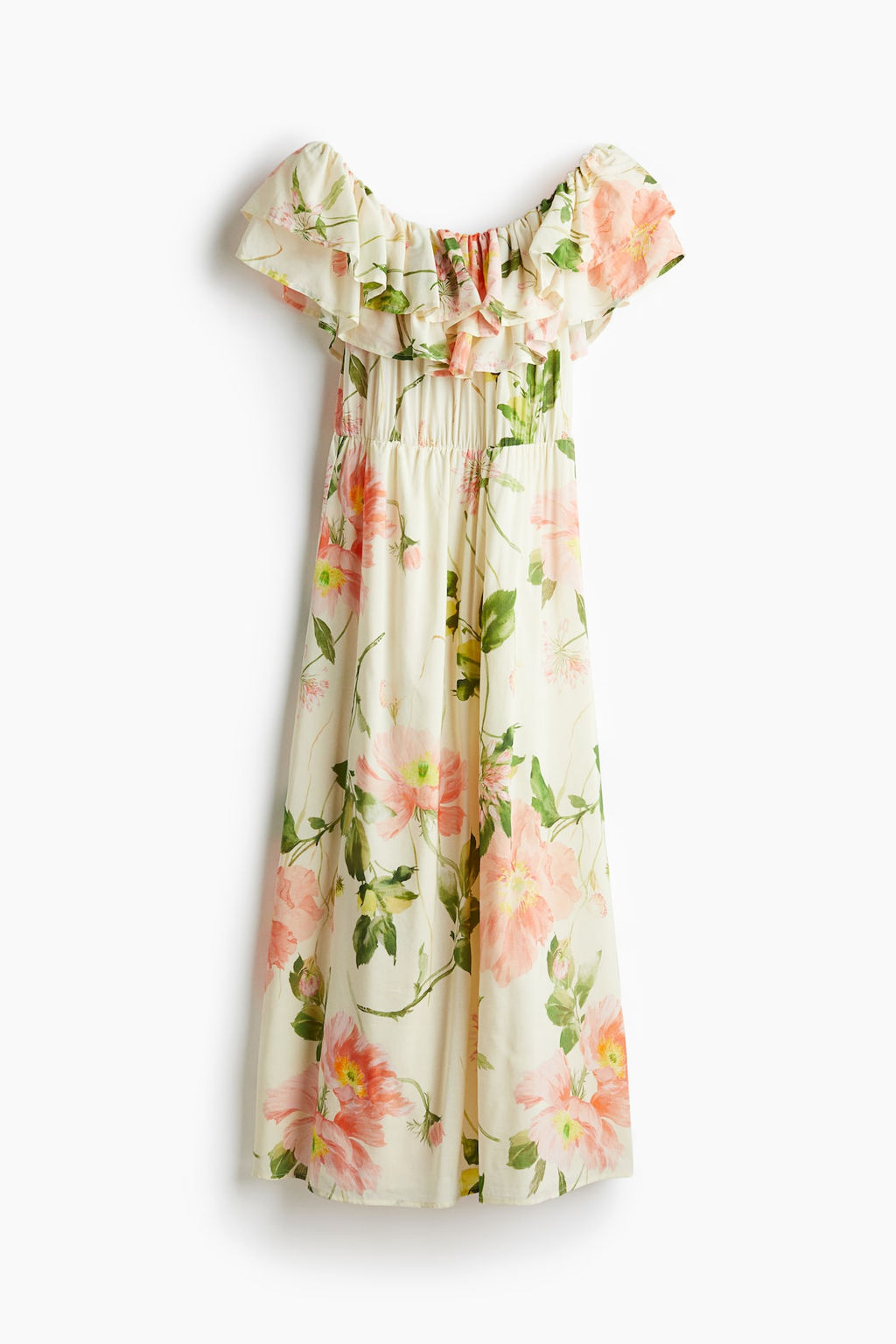 Vestido off-the-shoulder con volantes - H&m фото 4