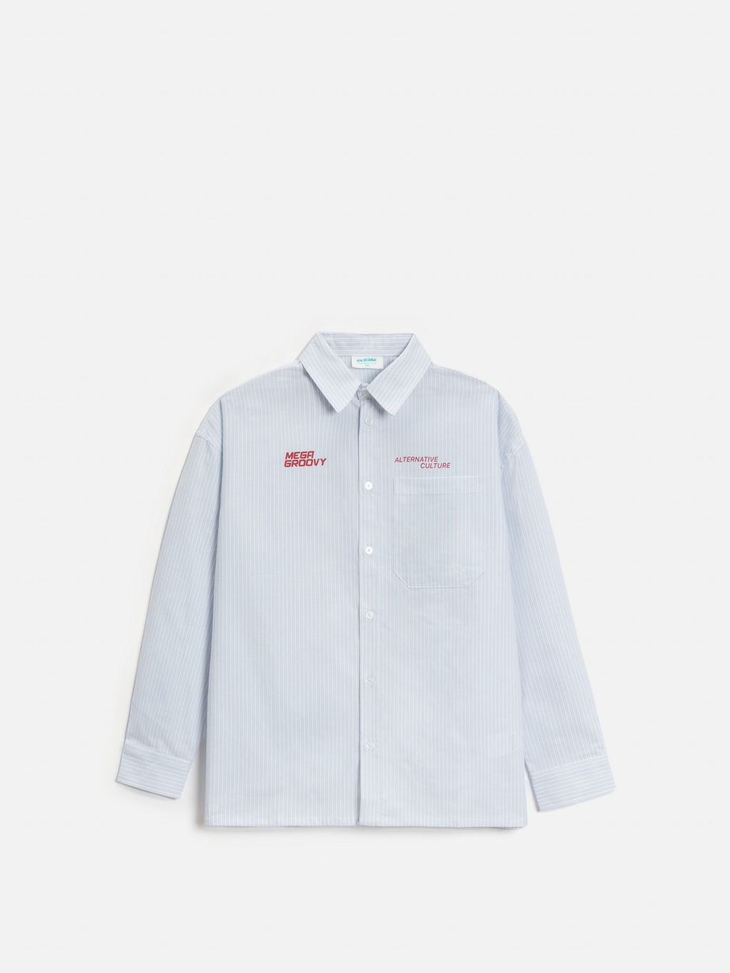 ACOOLA / Сорочка верхняя детская для мальчиков Valdis голубая полоска
