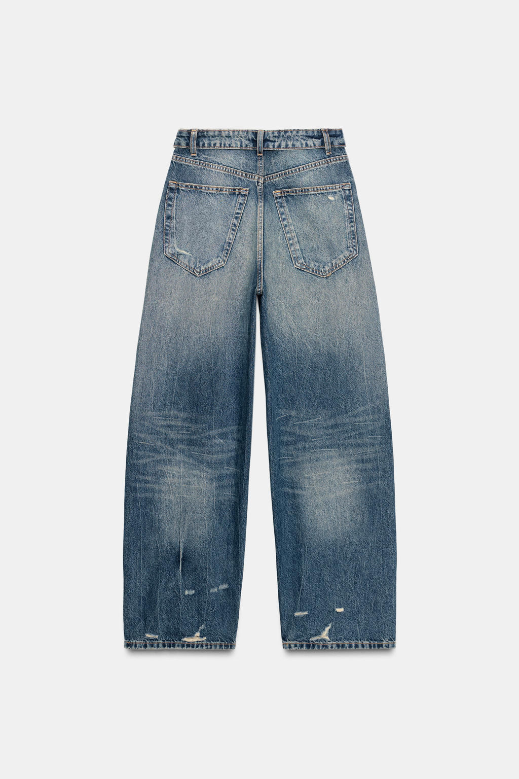 JEANS CINTURA DOBLADA TRF TIRO MEDIO / Azul - Zara фото 7
