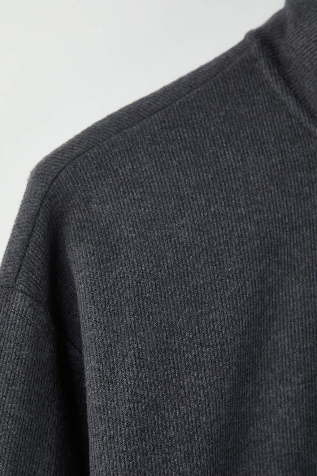 Antrasit Yeni Oversize/Genis Kesim F?rcal? Selanik Dik Yaka Sweatshirt TMNAW26SW00014