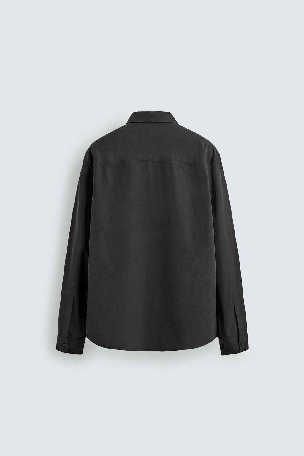 CAMISA FLUIDA RELAXED FIT BOLSILLOS / Gris oscuro - Zara фото 8
