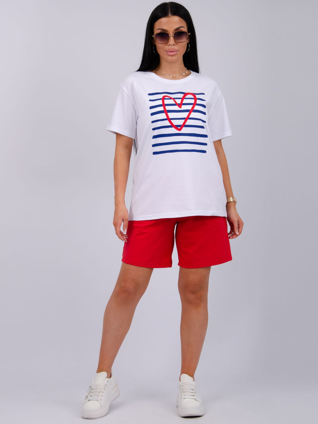 Костюм "Море 3" красный, трикотаж