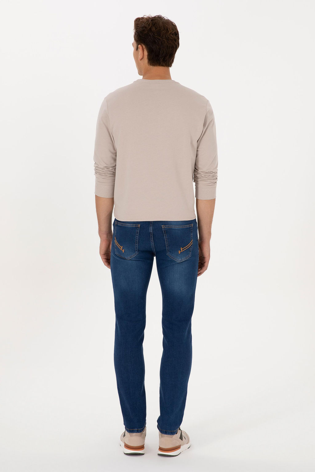 Erkek Mavi Slim Fit Jean Pantolon - U.s. polo assn фото 4