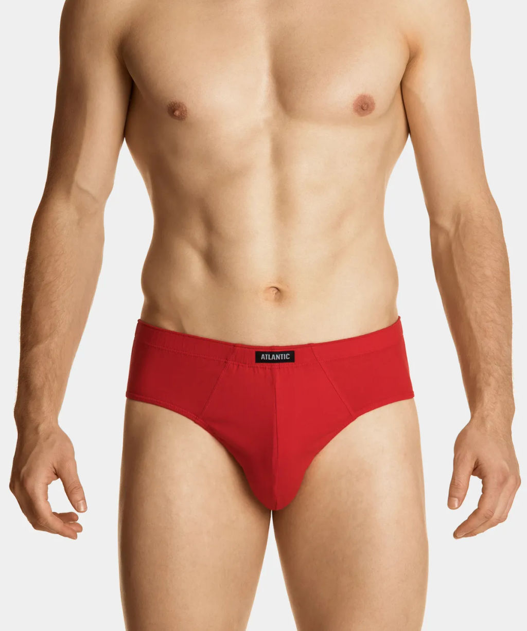 3MP-100 Трусы классика Small moons - набор 3 шт. темно-синий + красный + темно-голубой - Atlantic фото 18