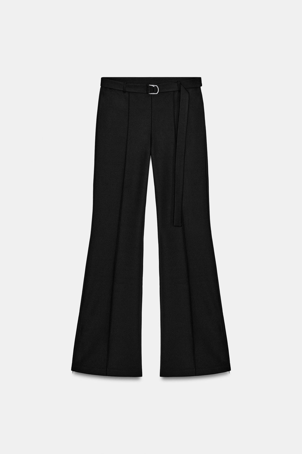 PANTAL?N CINTUR?N CREPE / Negro - Zara фото 6