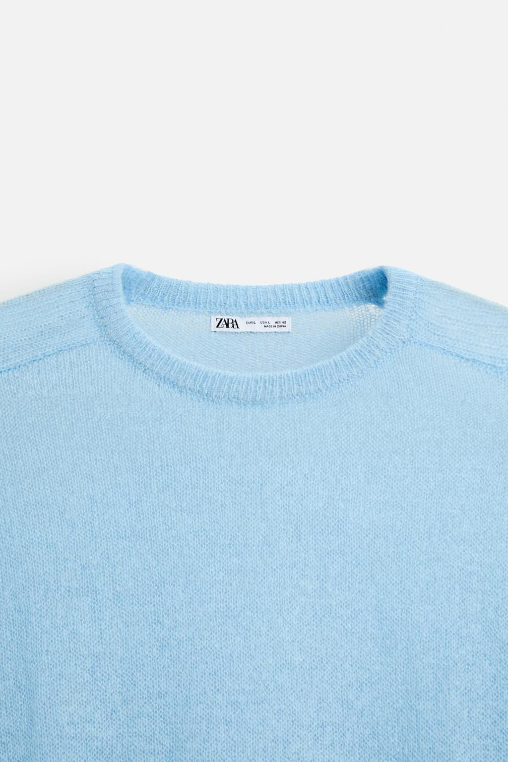 LIGHTWEIGHT TEXTURED SWEATER - Zara фото 18