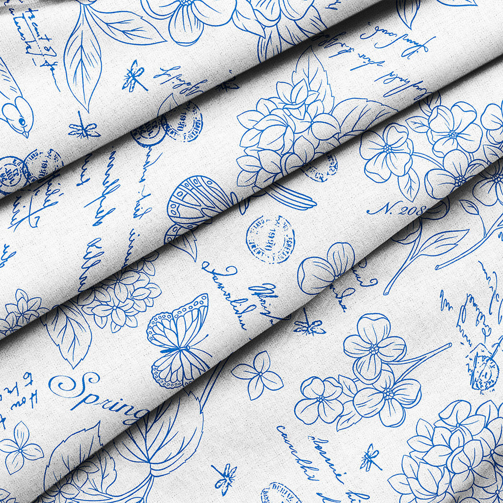 Жозефина, синий Скатерть 180х145см, длина стола до 140см, на 6 персон, хлопок Премиум 186г/м2, Домашняя мода (Россия)  фото 3