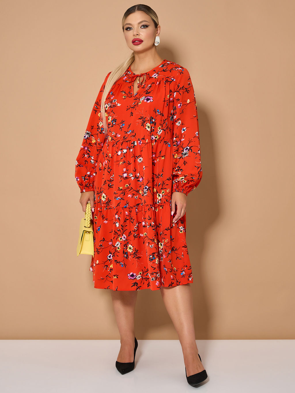 Платье 0060-23 темная фуксия - Dora фото 34