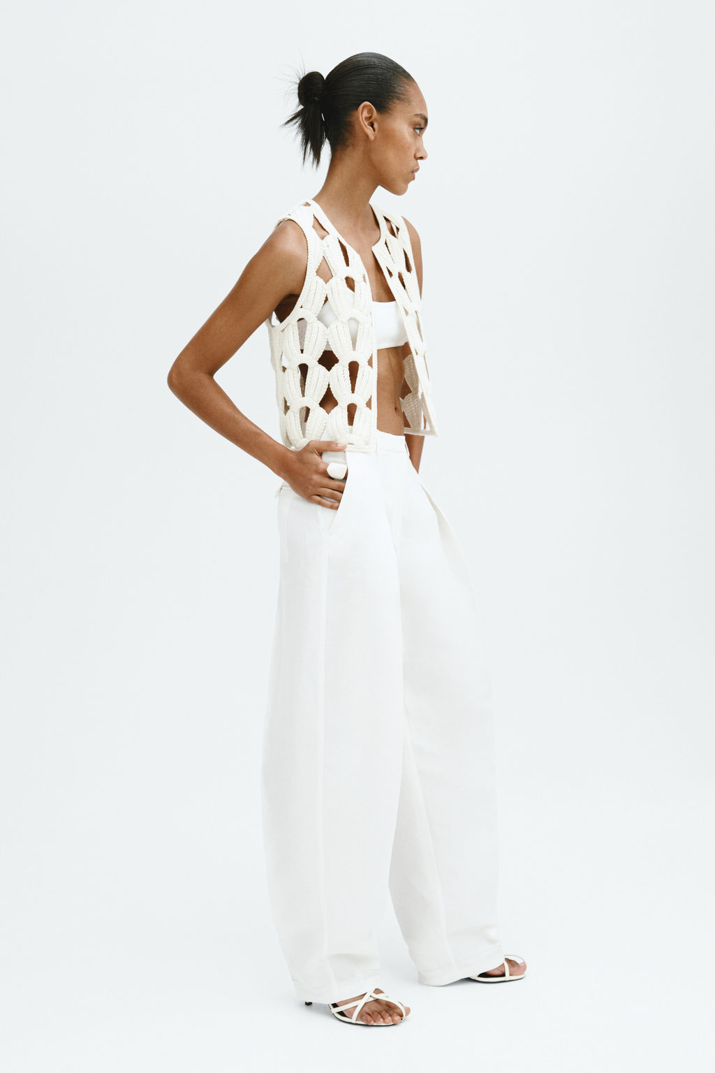 Chaleco efecto crochet - H&m фото 4