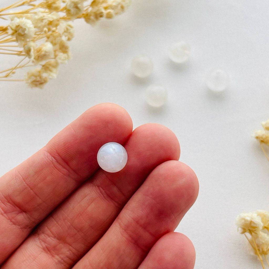 Бусины для украшений из Лунного камня (5 шт) - Радуга самоцветов фото 2