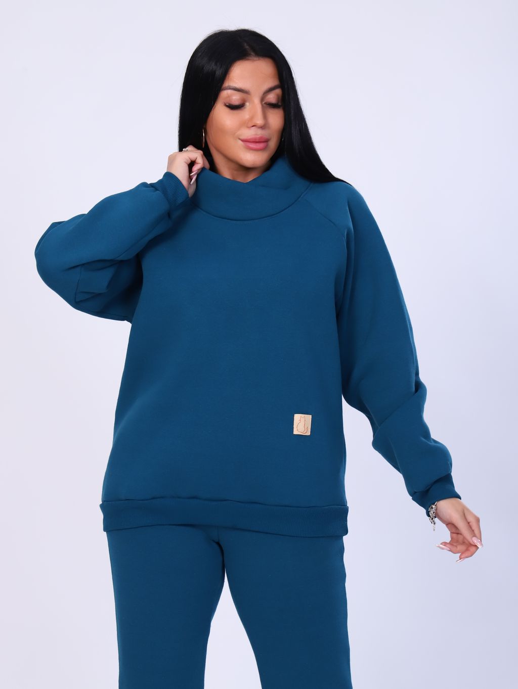 М343 Костюм Олимпия без капюшона (изумруд) - Иванушка-трикотаж фото 8