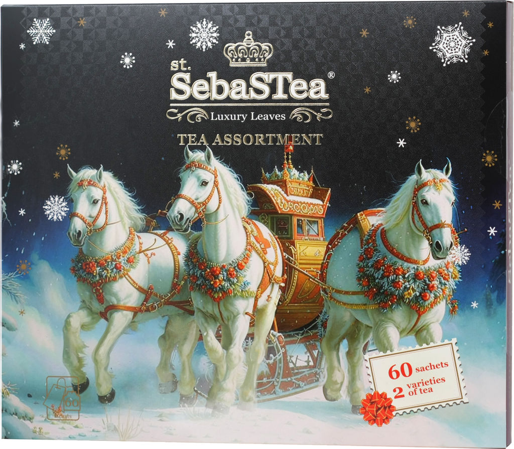 SebaSTea. Новый год. Ассорти Тройка II карт.упаковка, 60 пак.
