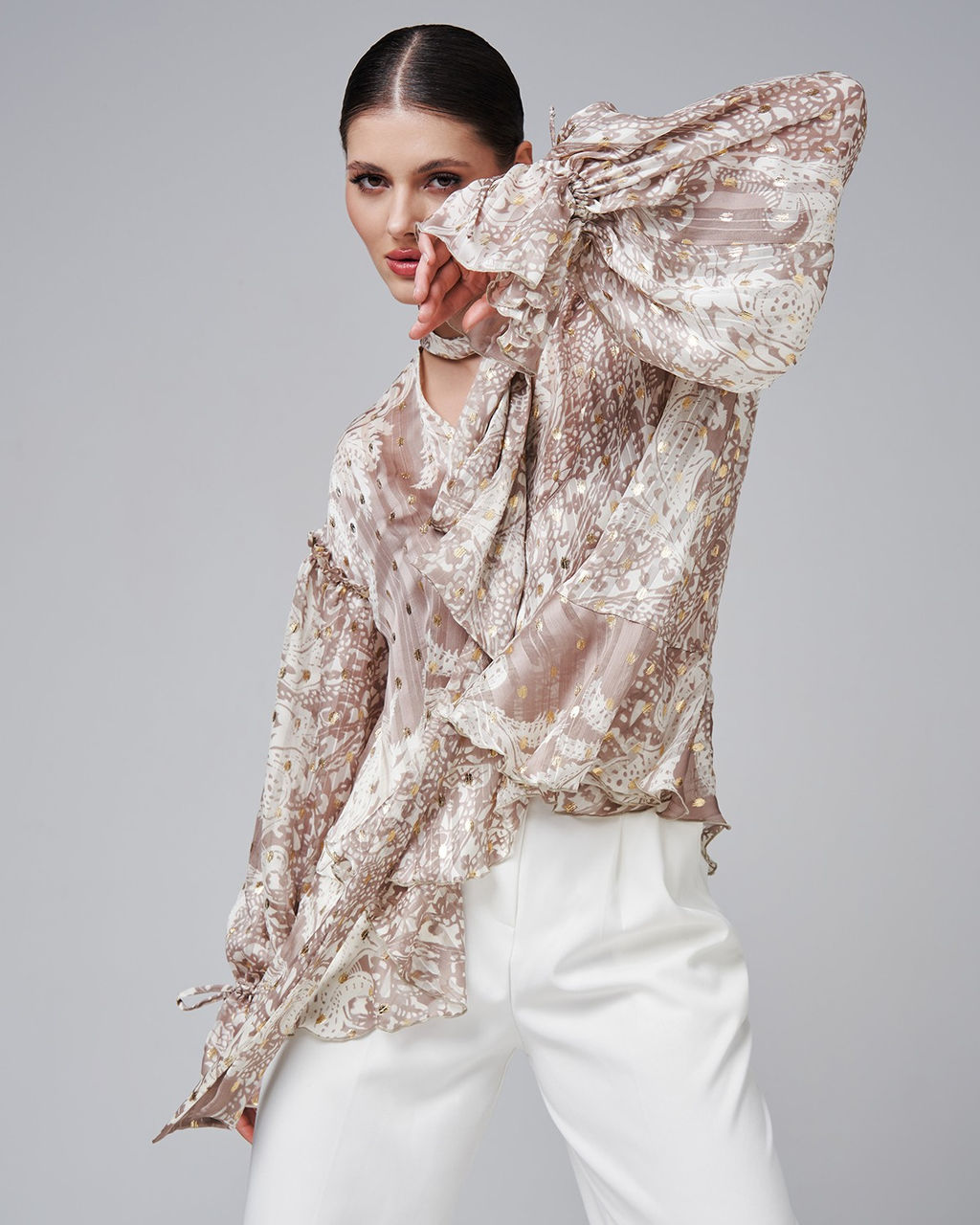 в стиле БОХО блузка из шифона - Sahar art lab фото 7