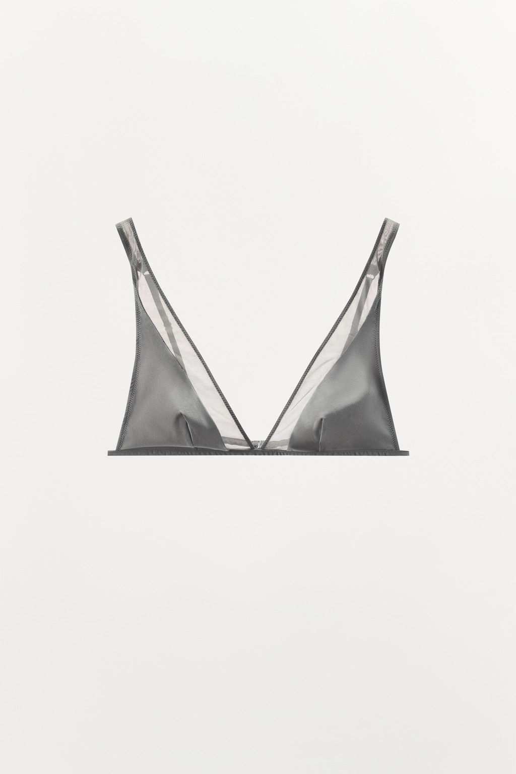 CONTRAST TRIANGLE TULLE BRA - Zara фото 7
