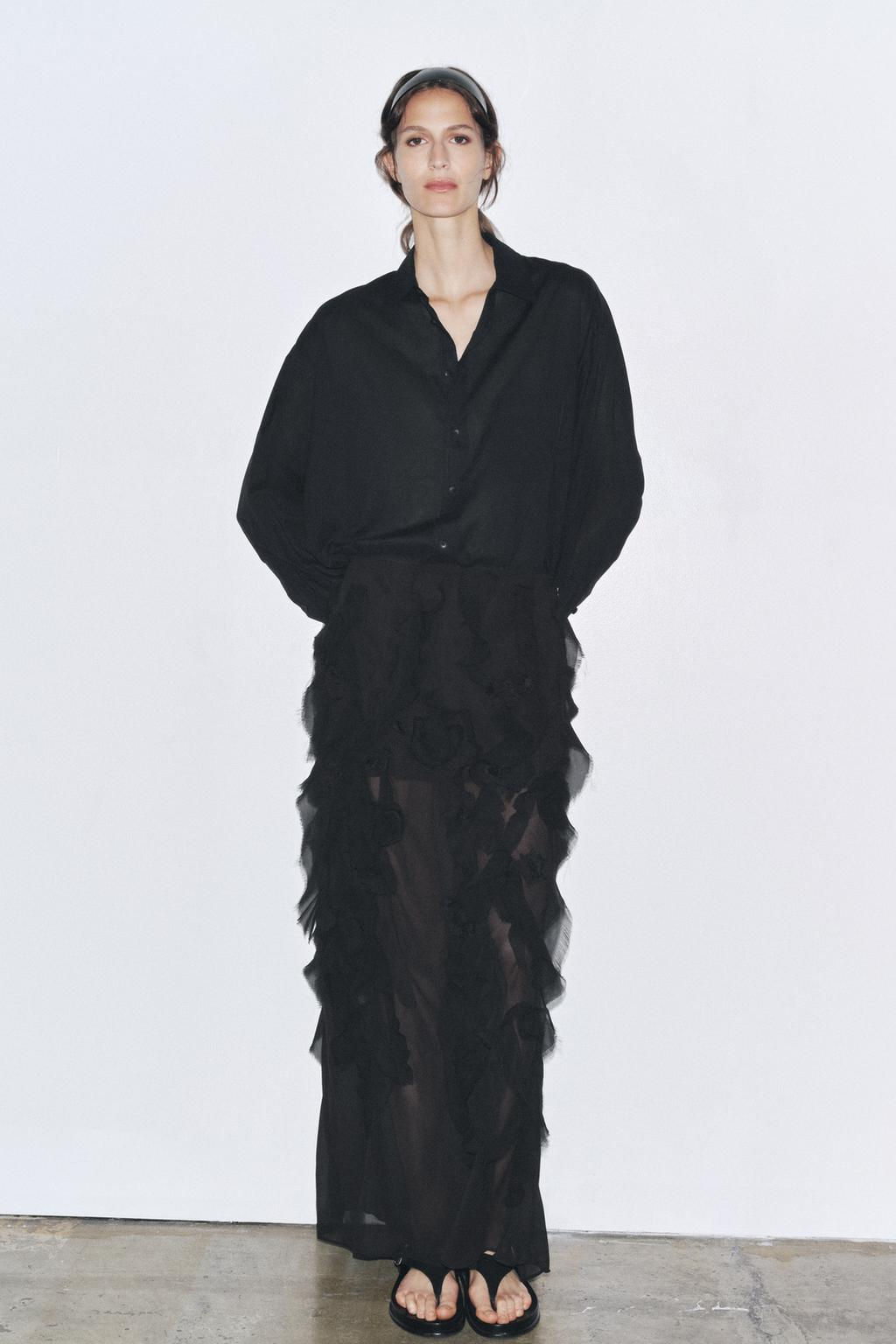 ZW COLLECTION OVERSIZE SHIRT - Zara фото 10