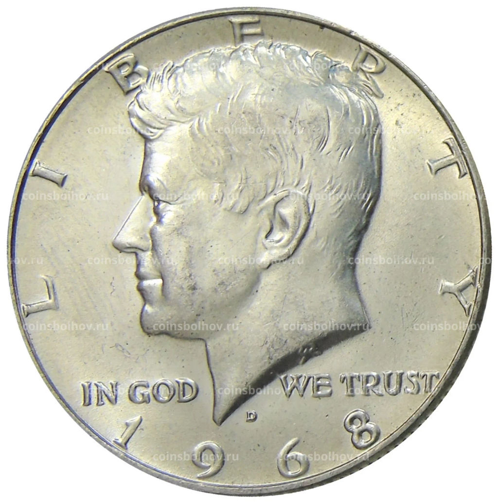 1/2 доллара (50 центов) 1968 года D США