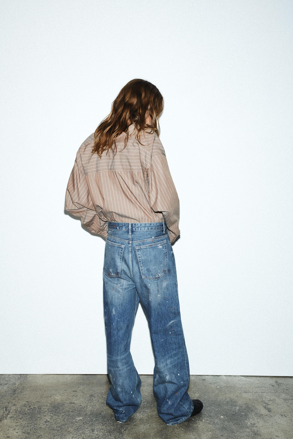 TRF LOOSE OVERSIZE HIGH-WAIST JEANS