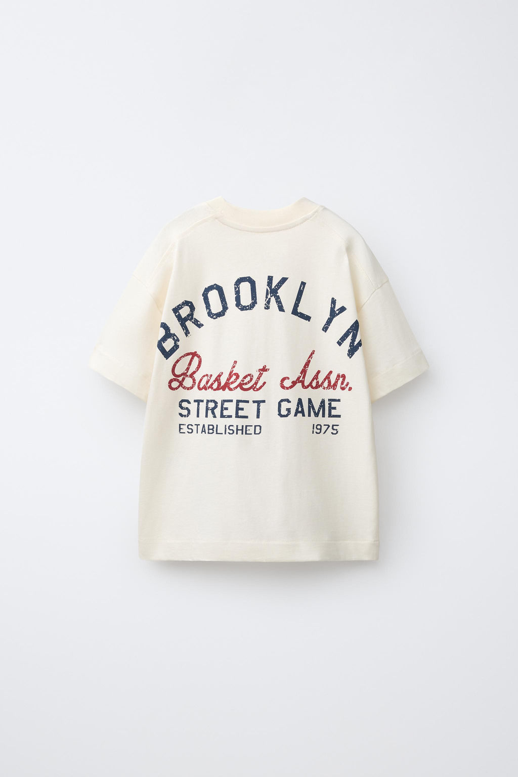 CAMISETA JOGGING ESTAMPADO BROOKLYN / Crudo
