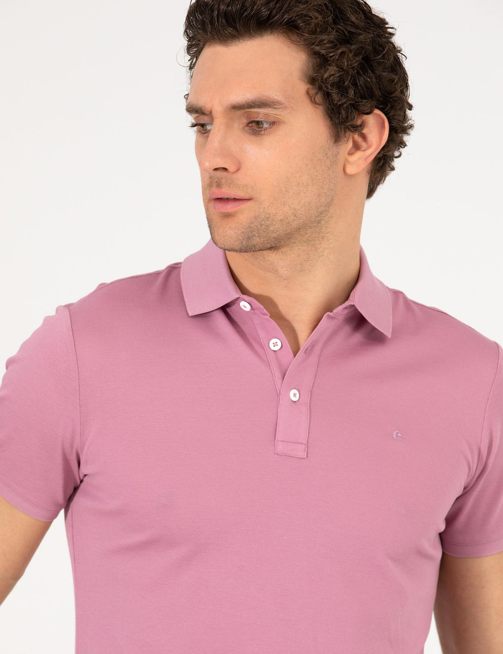 G_l Kurusu Polo Yaka Slim Fit Basic Merserize T-shirt
