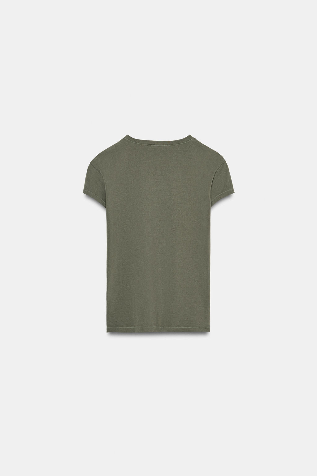 SLIM FIT SHORT SLEEVE T-SHIRT - Zara фото 18
