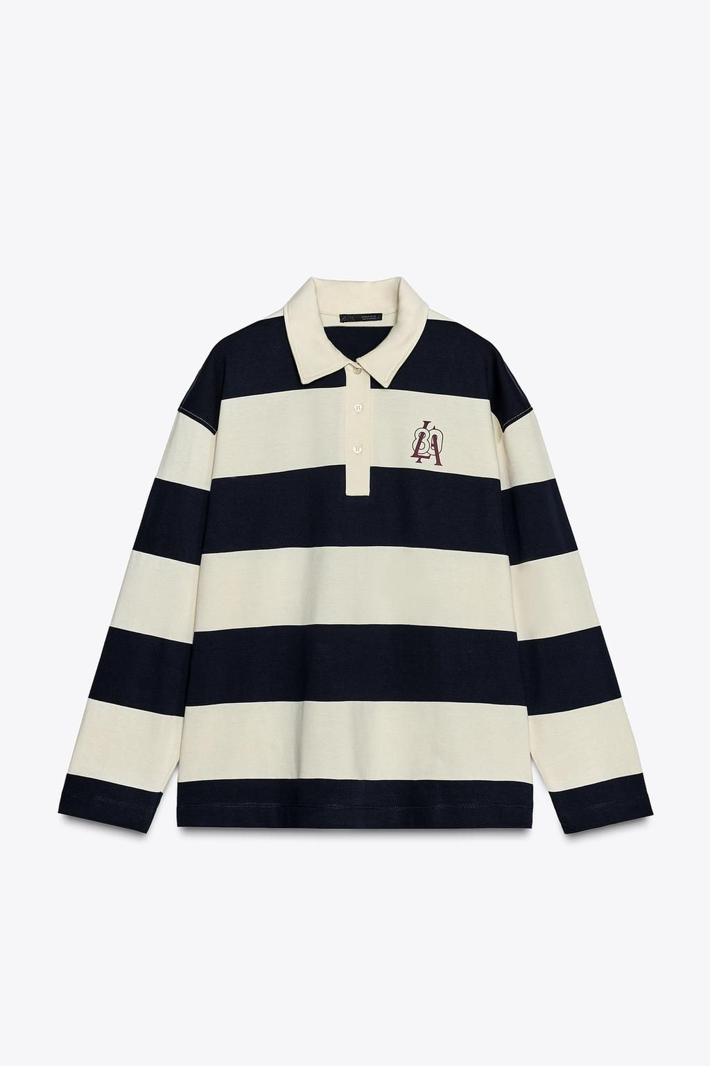 STRIPED POLO SHIRT - Zara фото 5
