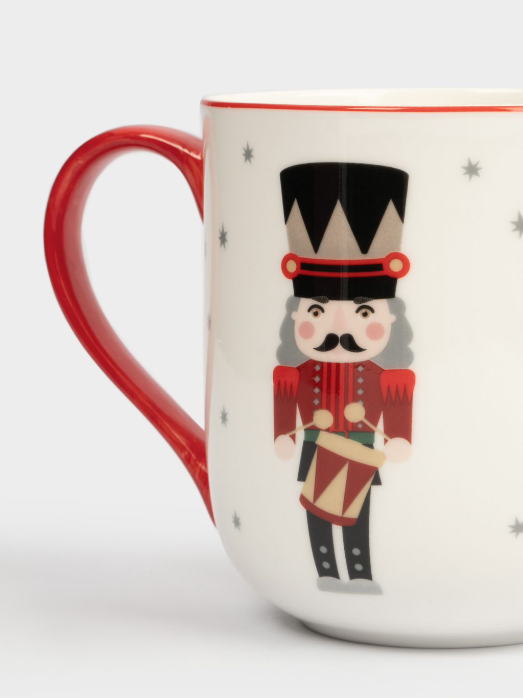 Кружка, 450 мл, фарфор F, бело-красная, Щелкунчик, Nutcracker - Anna lafarg фото 4