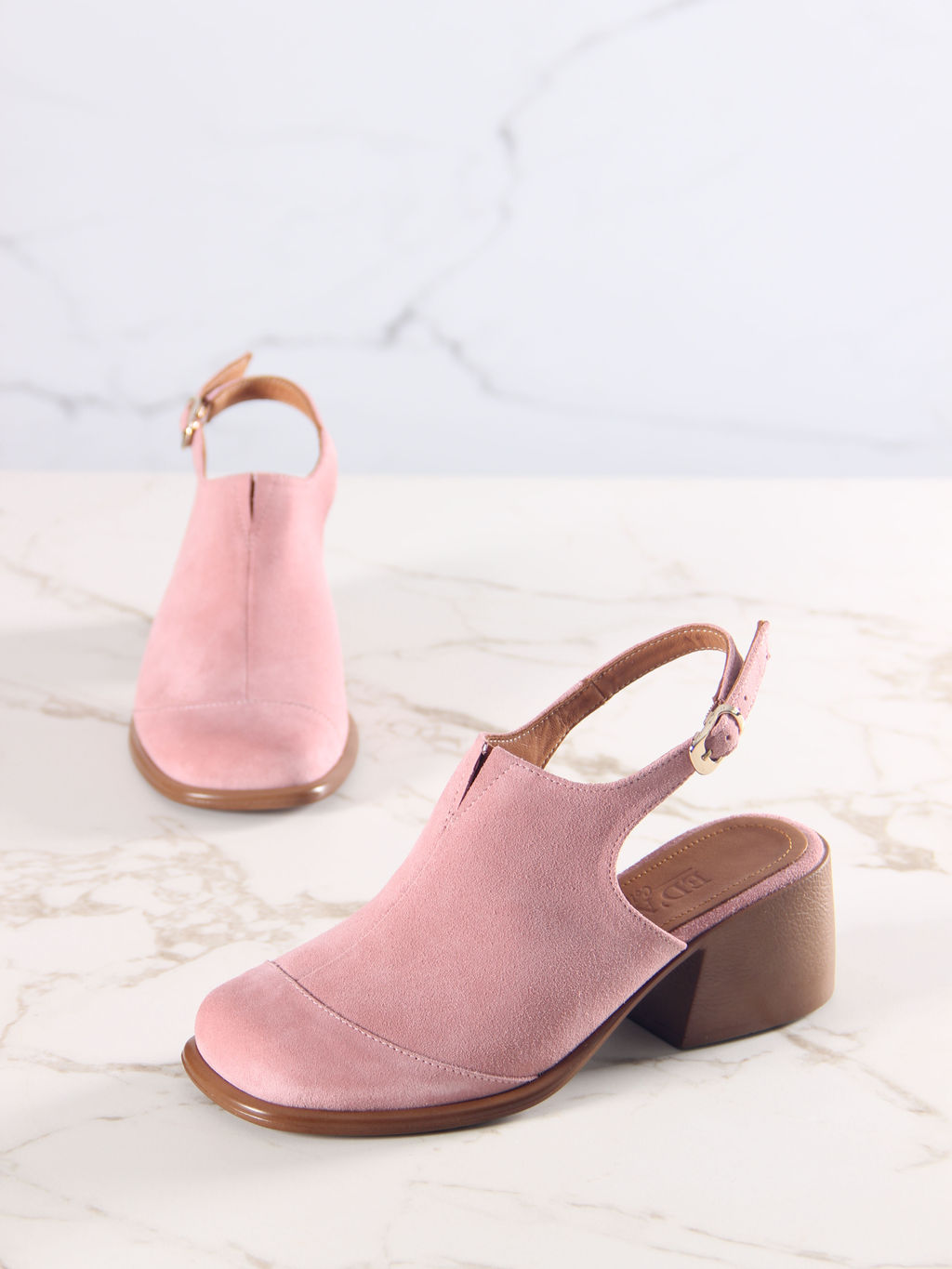 Босоножки 5133.23663br.Розовая замша+коричневый