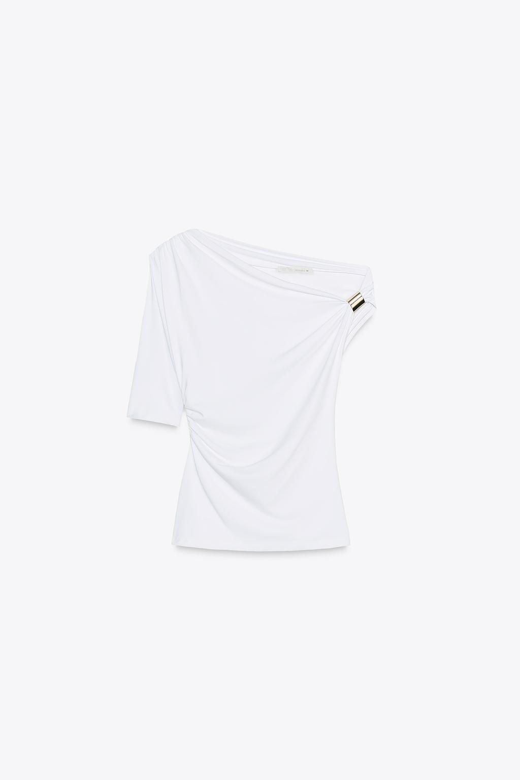 ASYMMETRIC POLYAMIDE TOP - Zara фото 23