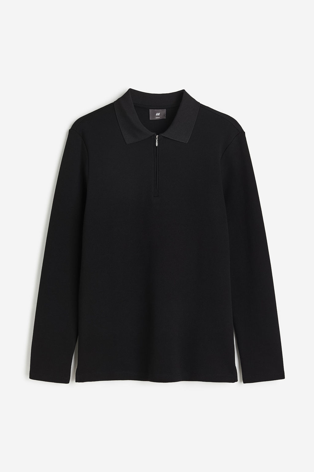 Polo efecto neopreno con media cremallera Slim Fit - H&m фото 5