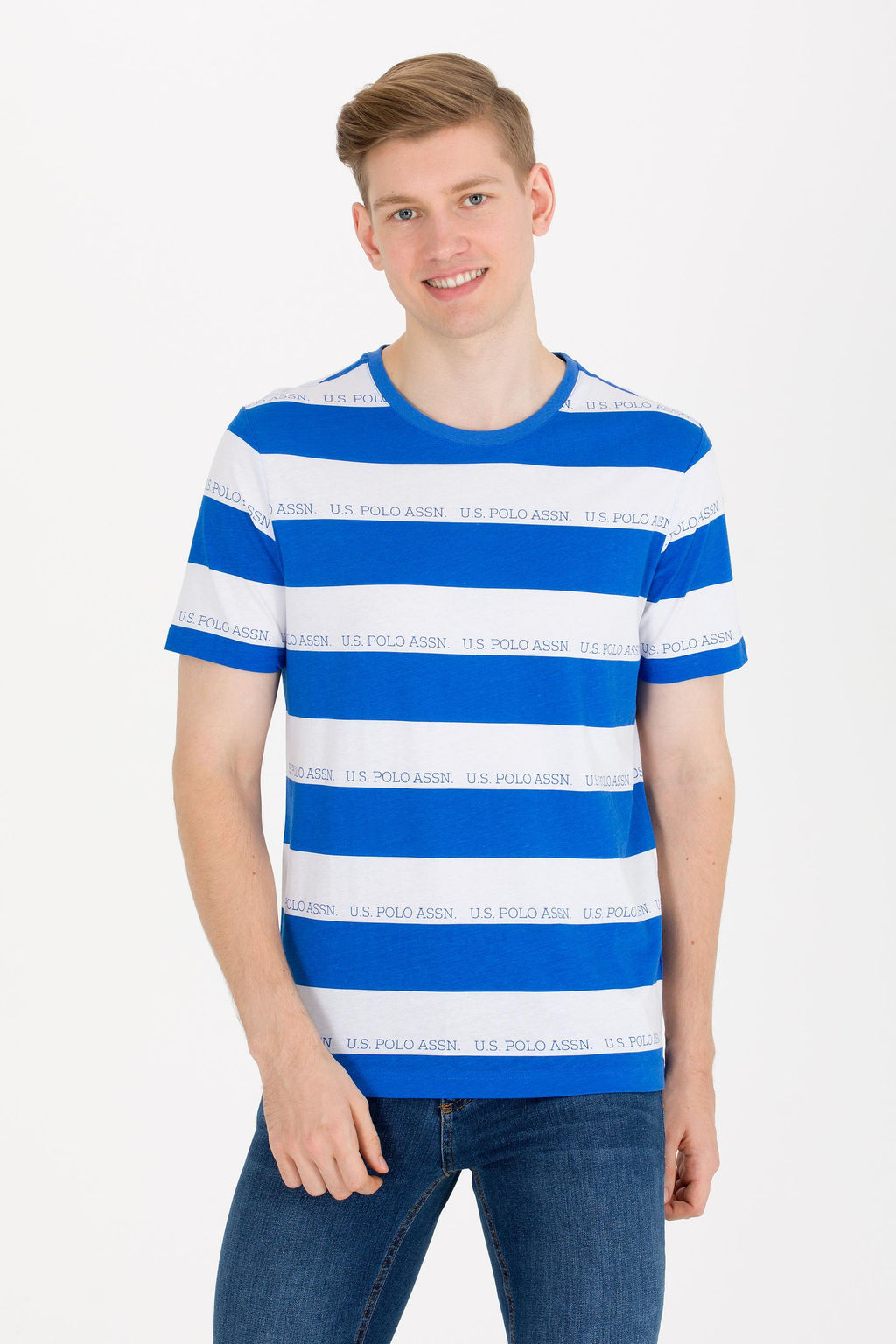 Erkek Saks Bisiklet Yaka Ti__rt