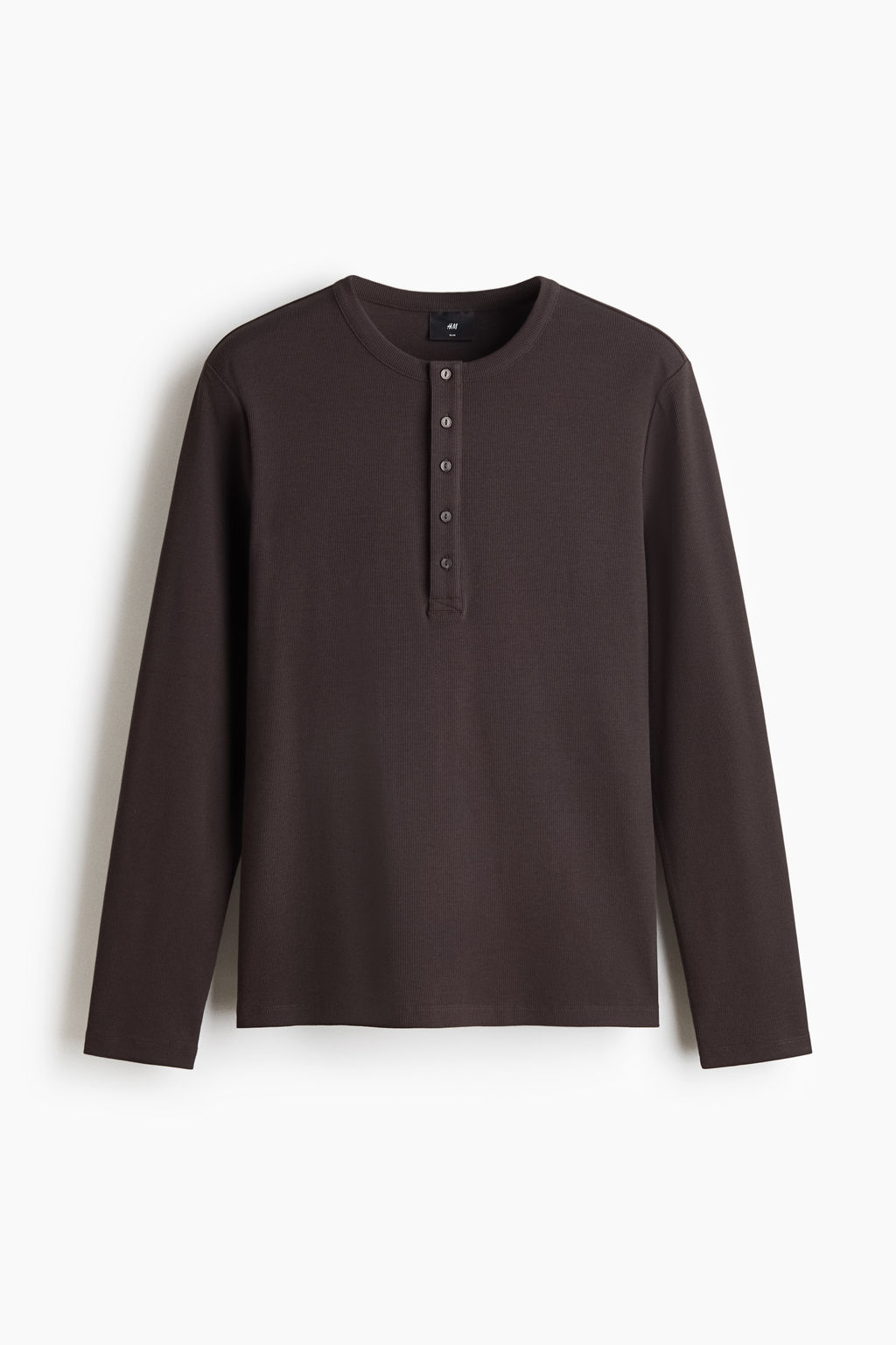 Camiseta de canal? con cuello panadero Slim Fit - H&m фото 3
