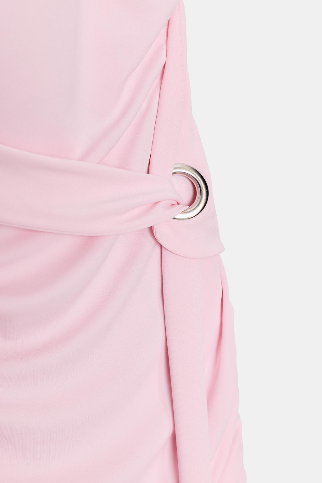 VESTIDO MINI HALTER DRAPEADO / Rosa medio - Zara фото 6
