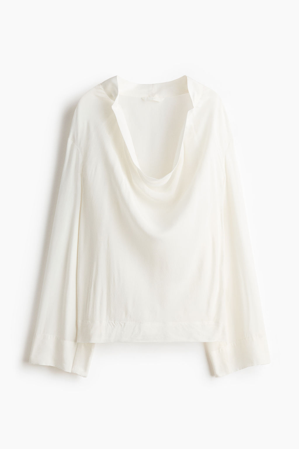 Blusa con escote drapeado