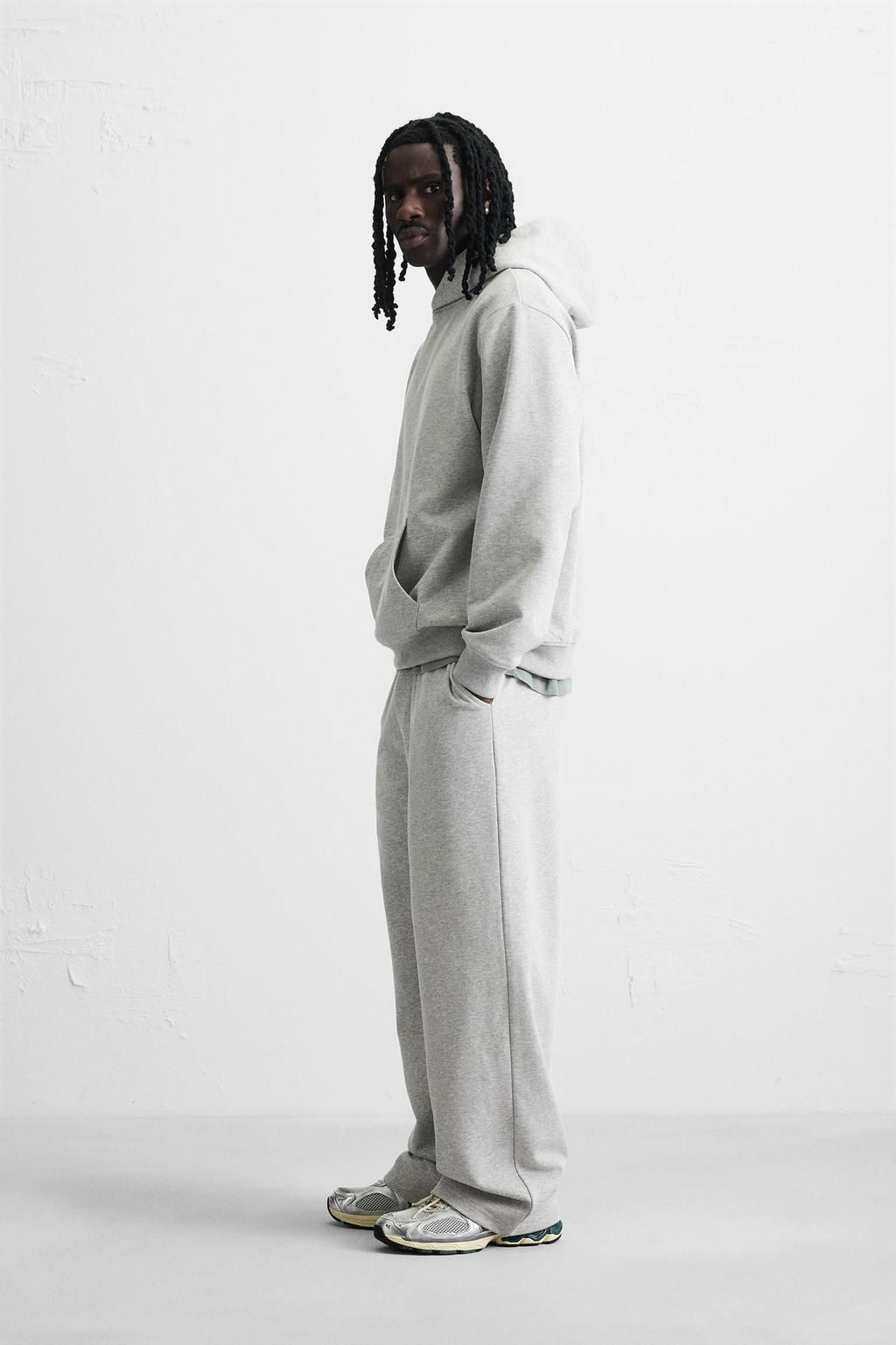 WIDE-LEG JOGGER TROUSERS - Zara фото 32