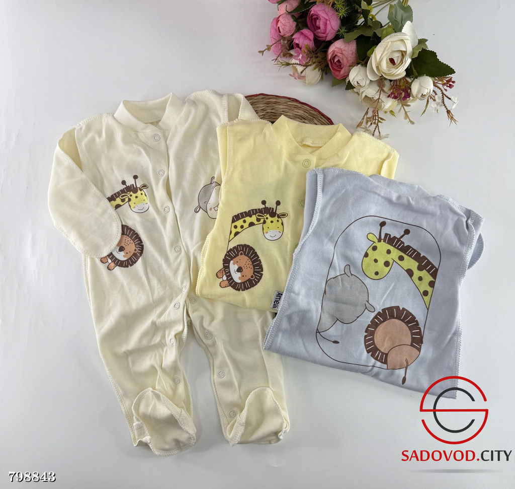 Слипчики с начесом для малышей от 0 до 3 месяцев