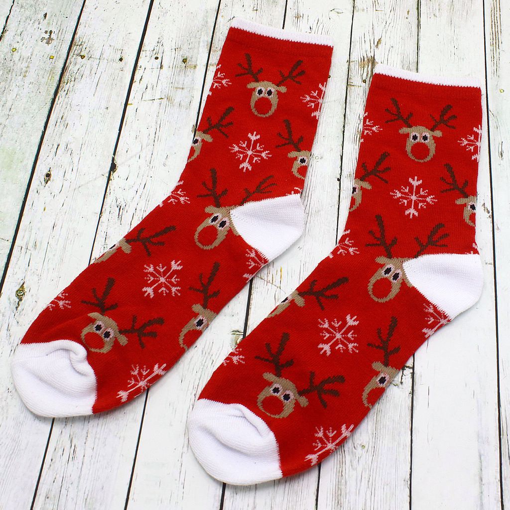 Носки НГ р.35-40 Новогоднее настроение Олени - Krumpy фото 5