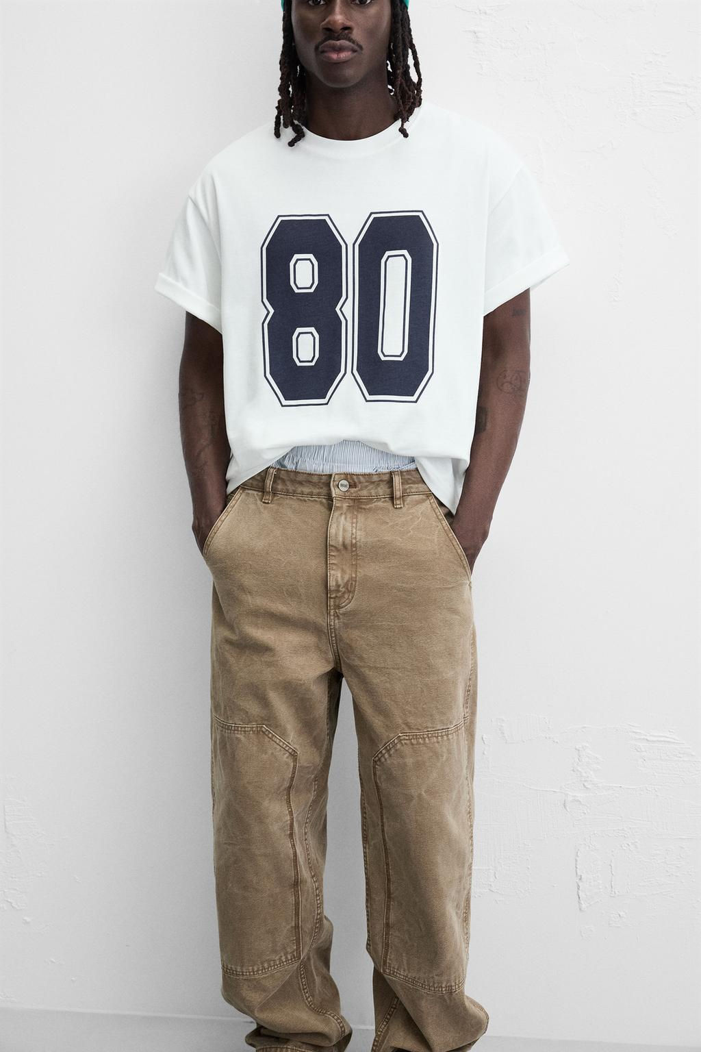 RETRO NUMBER PRINT T-SHIRT - Zara фото 6