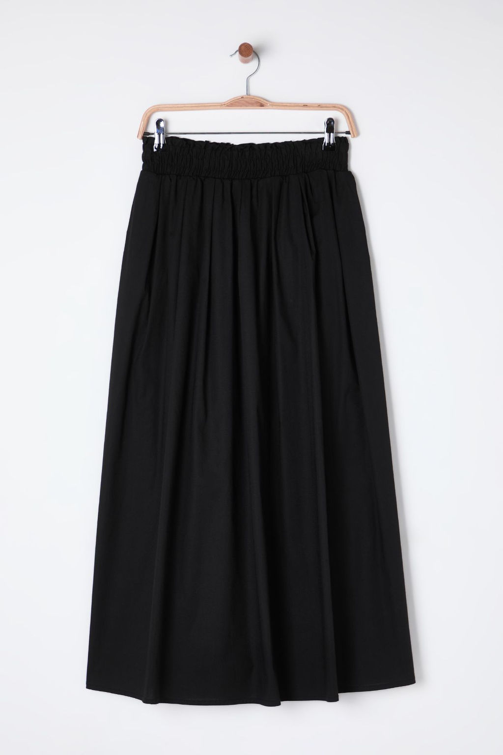 TRENDYOLMILLA Beyaz Klos Maxi Beli Lastikli Dokuma Etek TWOSS25ET00017 фото 13