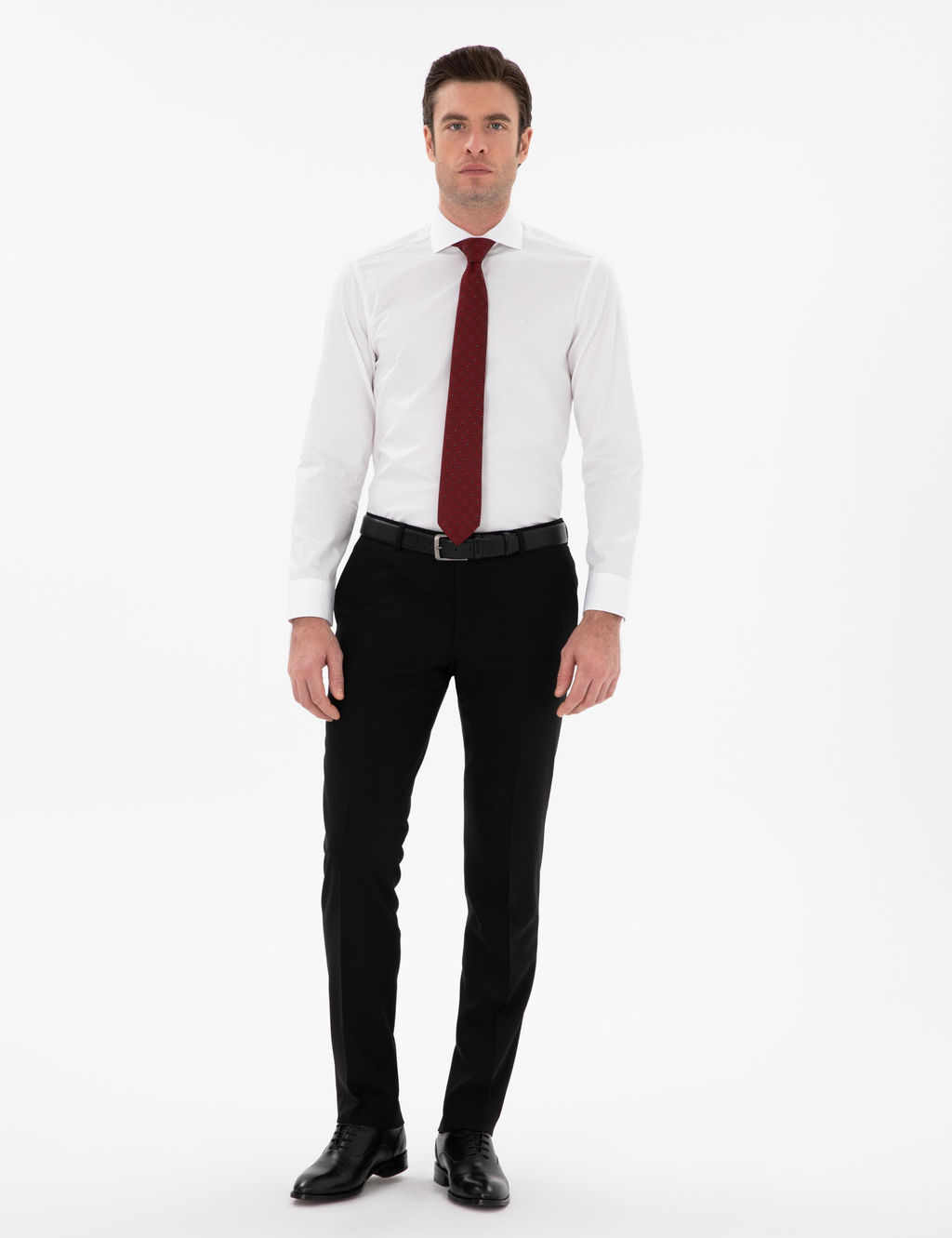 Beyaz Slim Fit _talyan Yaka Klasik G_mlek - Cacharel фото 4