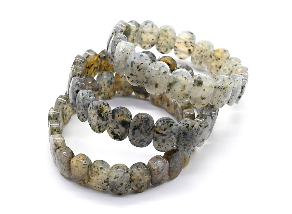 Браслет граненый 14*7мм из нефрита байкальского - Радуга камня фото 23