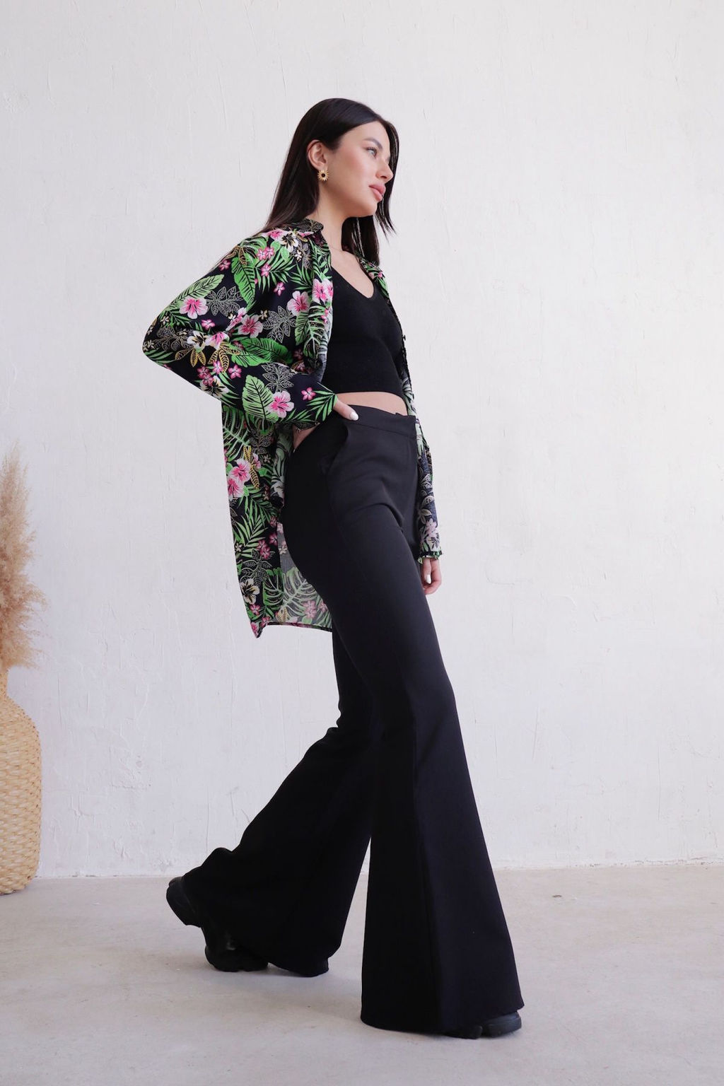 Рубашка с тропическим принтом - Martichelli фото 6