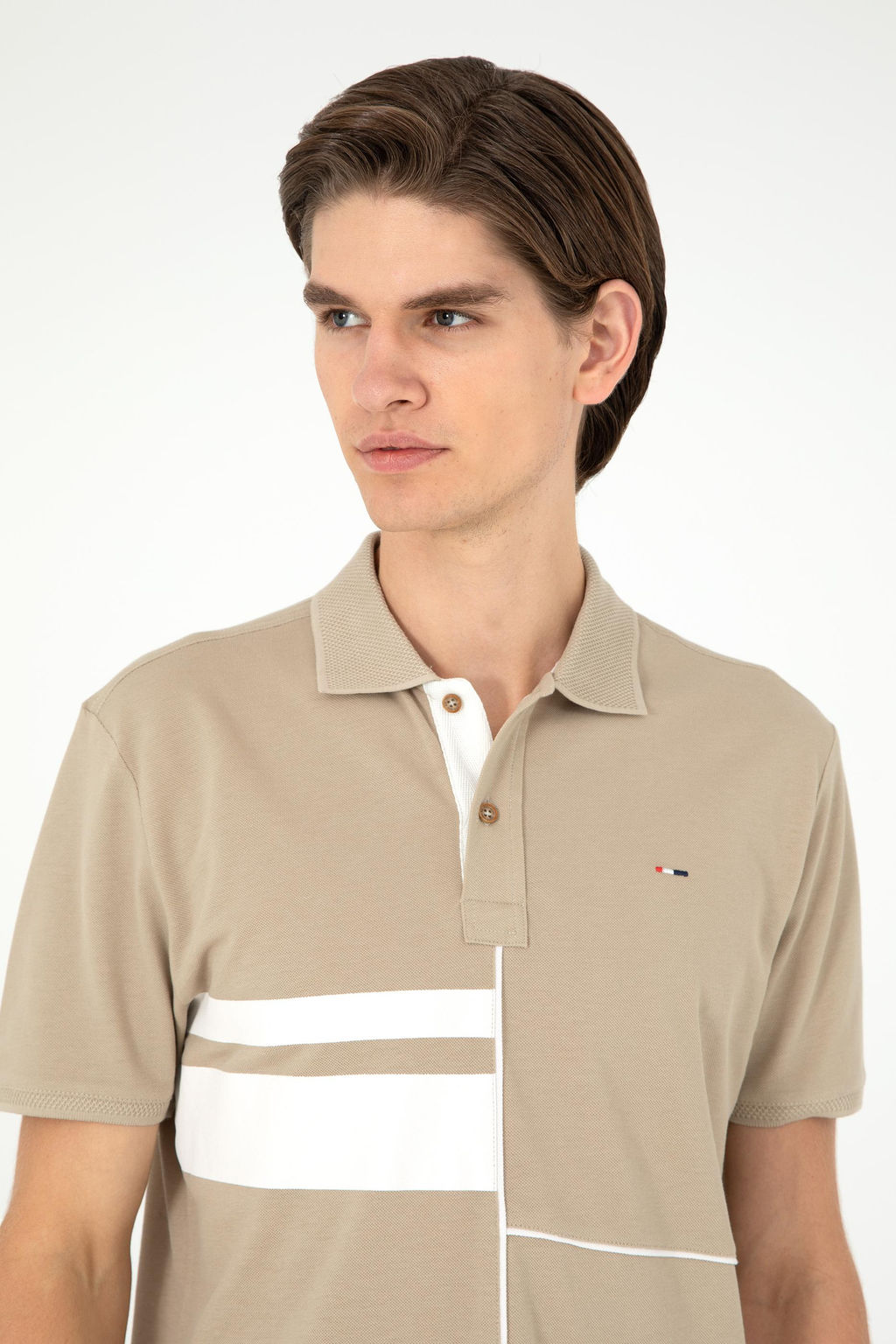 Мужская футболка светло-хаки - U.s. polo assn фото 2