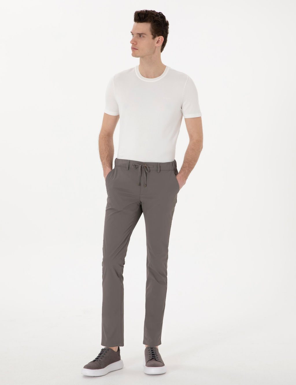 Vizon Slim Fit Jogger Kanvas Pantolon