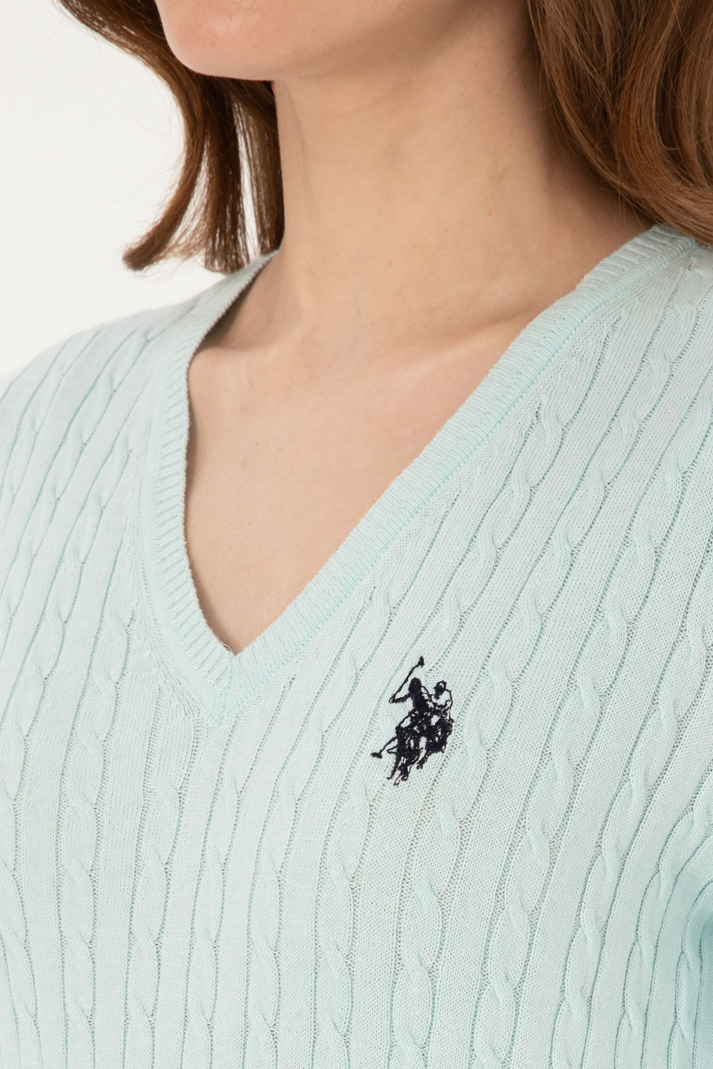 KadДn Mint V Yaka Basic Kazak
