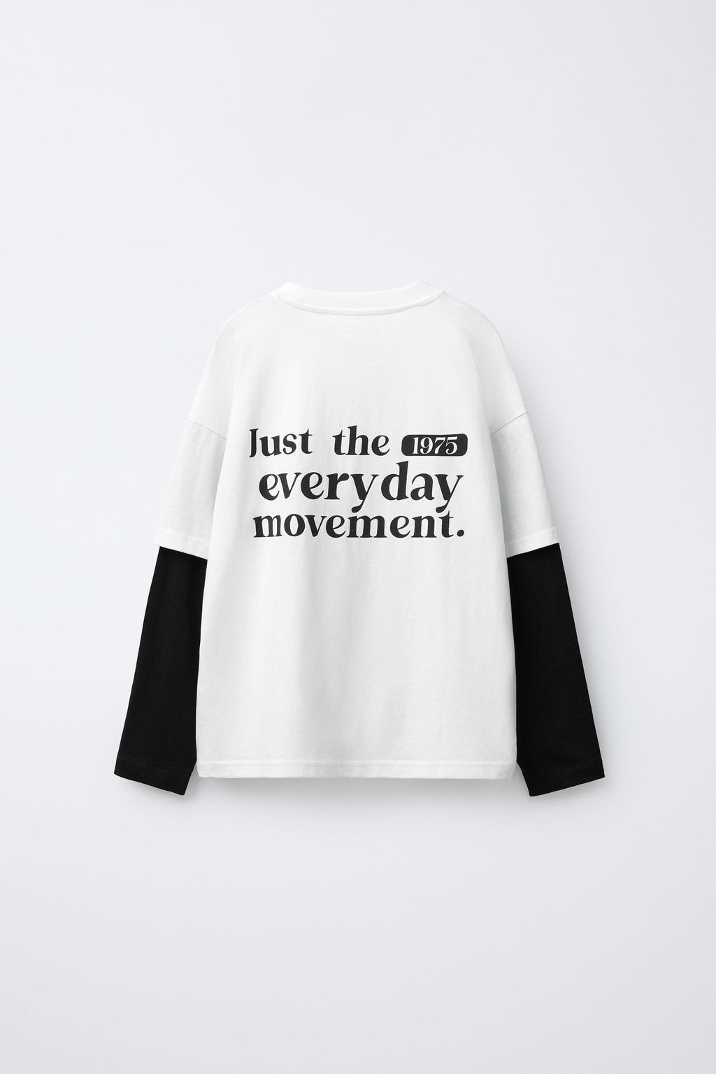DOUBLE-SLEEVE SLOGAN T-SHIRT - Zara фото 2