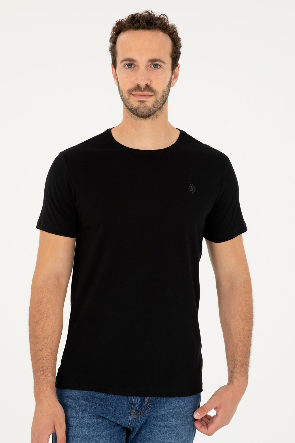Футболка U.S. Polo Assn мужская черная хлопок  фото 10