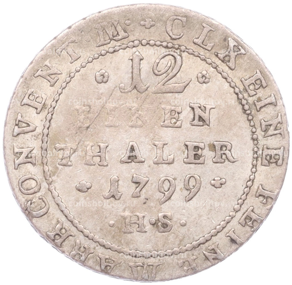 1/12 талера 1799 года Ангальт -Бернбург
