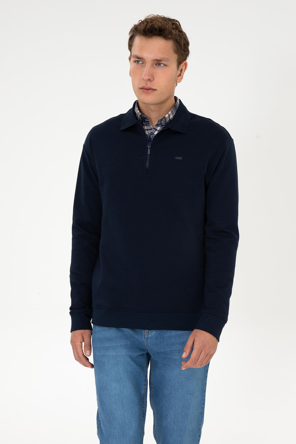 Erkek Lacivert Sweatshirt